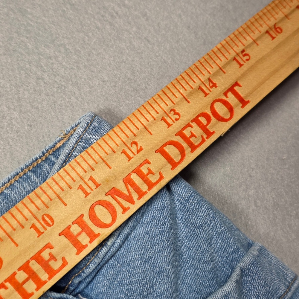 Abercrombie Kids High Rise Wide Leg Cargo Jeans - Light Wash - Youth Size 13/14 - Picture 4 of 7
